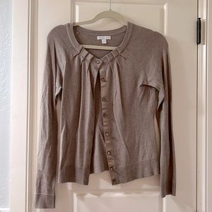 NY&Co light brown cardigan sweater.
